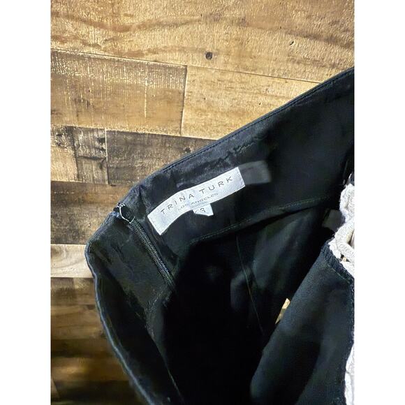 Trina Turk Black Floral Cropped Jacket with Matching Pants and Top –S6 - Picture 9 of 10